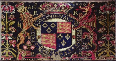 Dywan panelowy heraldyczny, 1600 (tekstylny) autorstwa English School
