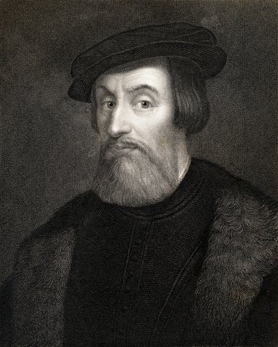 Hernan Cortes, Marques del valle de Oaxaca (1485-1547) z „Galerii Portretów”, wydanej w 1833 r. autorstwa English School