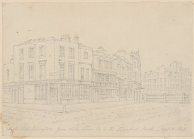 High Street Islington, od White Lion Street do Liverpool Road, 16 sierpnia 1843 r autorstwa English School