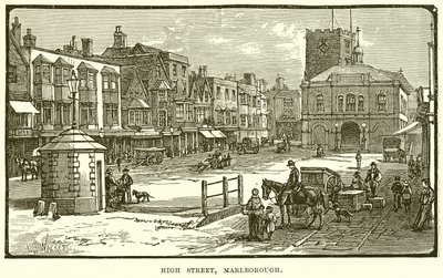 High Street, Marlborough autorstwa English School