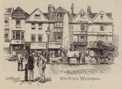 High Street, Whitechapel (grawerunek) autorstwa English School