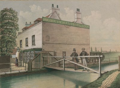 Highbury Sluice House Tavern, Islington, Londyn autorstwa English School
