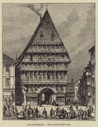 Hildesheim, Stara Brama (rycina) autorstwa English School