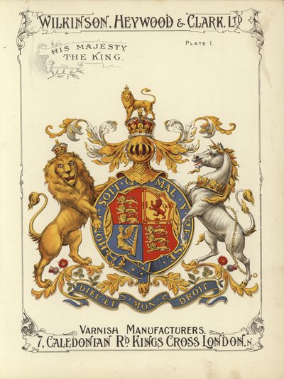 Jego Królewska Mość Król (chromolitho) autorstwa English School