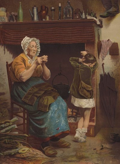 Jego jedyna para (chromolitho) autorstwa English School