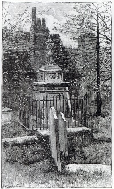 Grobowiec Hogartha w Chiswick Churchyard autorstwa English School