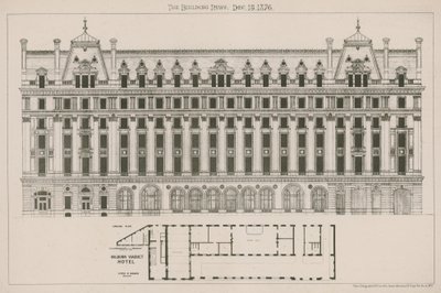 Holborn Viaduct Hotel, Londyn autorstwa English School