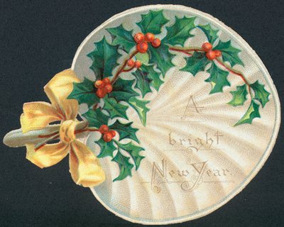 Holly Fan, karta noworoczna autorstwa English School