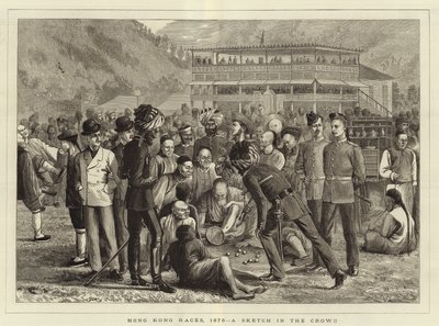 Wyścigi w Hongkongu w 1876 r. autorstwa English School