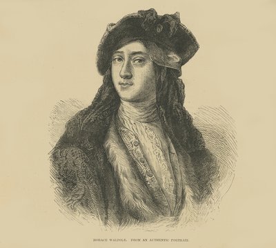 Horatio Walpole z autentycznego portretu (rycina) autorstwa English School