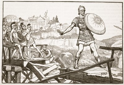 Horatius Cocles broni mostu autorstwa English School