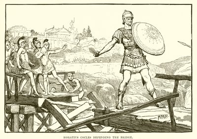 Horatius Cocles broni mostu autorstwa English School
