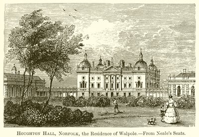 Houghton Hall, Norfolk, rezydencja Walpole autorstwa English School