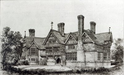 Dom niedawno wzniesiony w Harrow Weald, z „The Building News”, 6 września 1872 r. autorstwa English School