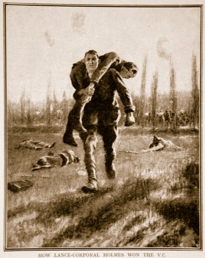 Jak Lance-Corporal Holmes wygrał VC, 1914-19 autorstwa English School