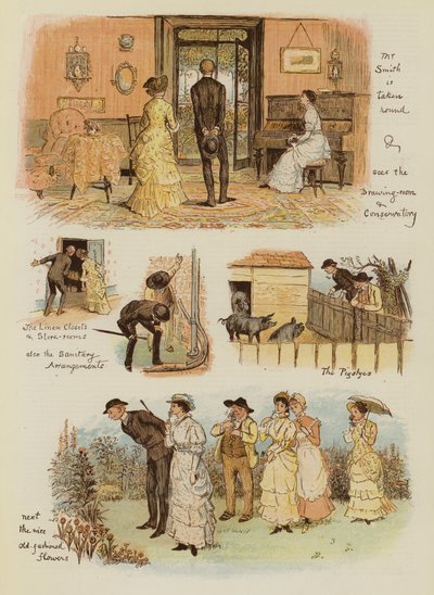 Jak Tankerville Smith wziął wiejski domek (chromolitho) autorstwa English School