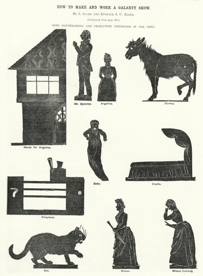 Jak zrobić i wykonać pokaz galanty, J Sachs i Eustace J C Baird (grafika) autorstwa English School