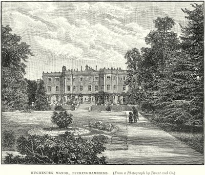 Hughenden Manor, Buckinghamshire (grawerunek) autorstwa English School