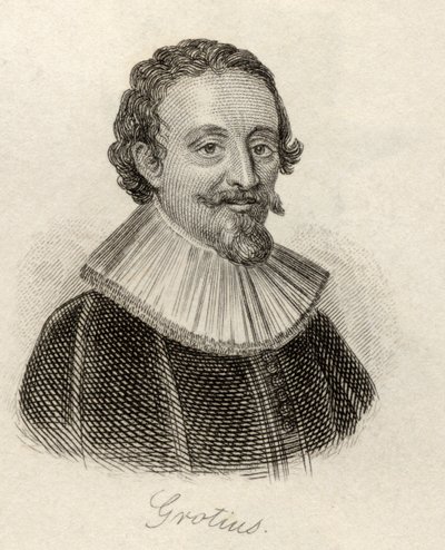 Hugo Grotius, ze „Słownika historycznego Krabba”, opublikowanego w 1825 r. autorstwa English School