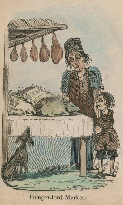 Targ Hungerford, Londyn autorstwa English School