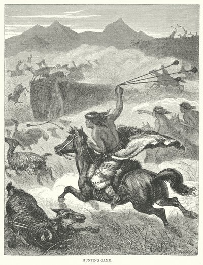 Gra myśliwska (grawerowanie) autorstwa English School