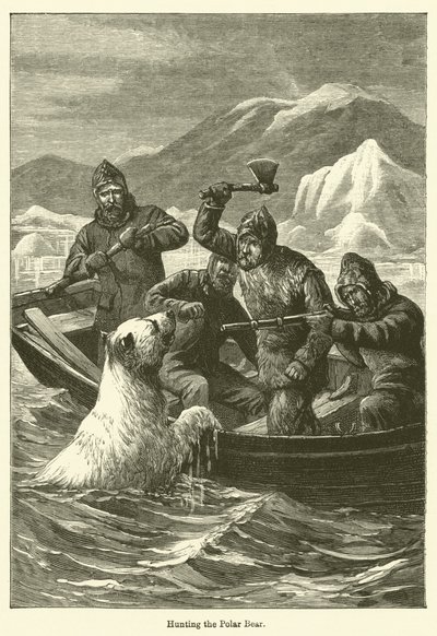 Polowanie na niedźwiedzia polarnego (grafika) autorstwa English School