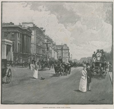 Hyde Park Corner, Londyn autorstwa English School