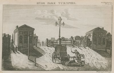 Hyde Park Turnpike, Hyde Park Corner, Londyn autorstwa English School