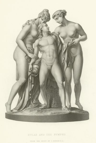 Hylas i nimfy autorstwa English School