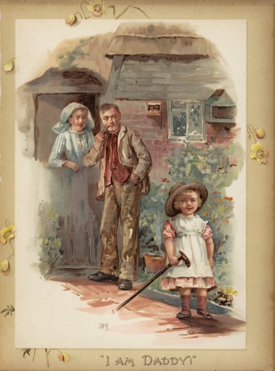 Jestem tatą! (chromolitho) autorstwa English School
