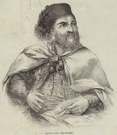 Ibrahim Pacha (Grawerowanie) autorstwa English School