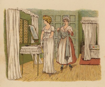 Ilustracja do filmu "Marzenia, tańce i rozczarowania" (kolorowa litografia) autorstwa English School