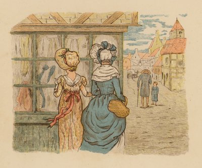 Ilustracja do filmu "Marzenia, tańce i rozczarowania" (kolorowa litografia) autorstwa English School