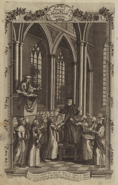 Ilustracja do Księgi męczenników Foxa autorstwa English School