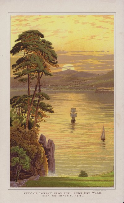 Ilustracja do przewodnika po Torquay autorstwa English School