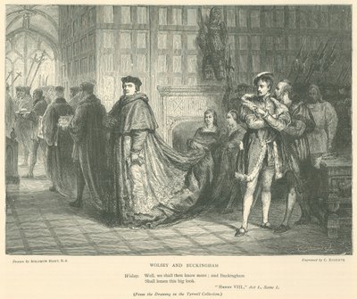 Ilustracja do króla Henryka VIII autorstwa English School