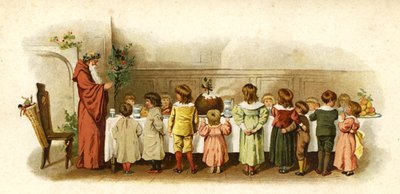Ilustracja na przyjście Świętego Mikołaja autorstwa English School