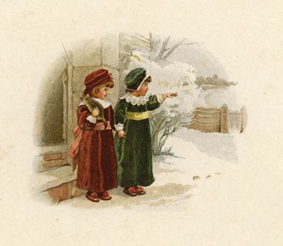 Ilustracja na przyjście Świętego Mikołaja autorstwa English School