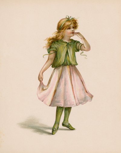 Ilustracja do języka kwiatów (chromolitho) autorstwa English School