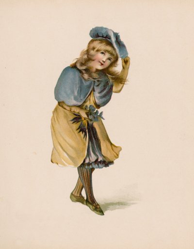 Ilustracja do książki "Język kwiatów" (chromolitho) autorstwa English School
