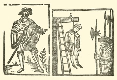 Ilustracja do Ballad Roxburghe autorstwa English School