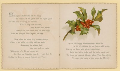 Ilustracja dla Tidings Of Joy autorstwa Dory Ross (kolorowa litografia) autorstwa English School