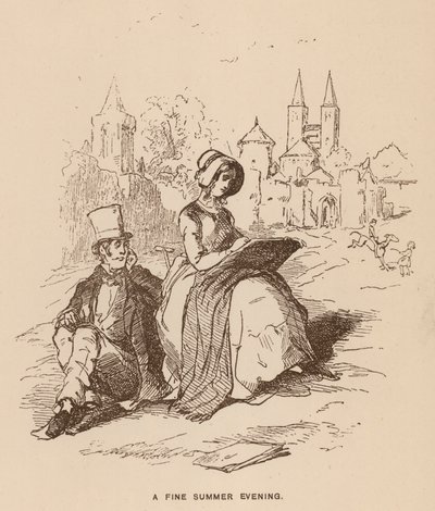 Ilustracja do Vanity Fair autorstwa Thackeraya (lito) autorstwa English School