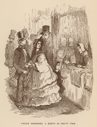 Ilustracja do Vanity Fair autorstwa Thackeraya autorstwa English School