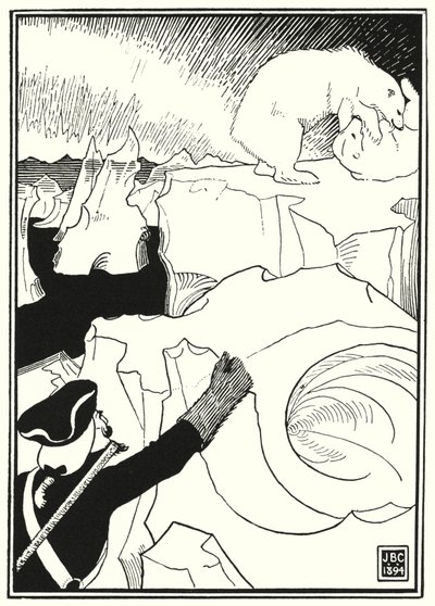 Ilustracja do Przygód Barona Munchausena (rycina) autorstwa English School