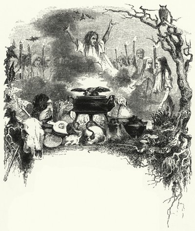 Ilustracja do baletu La Sylphide (grafika) autorstwa English School