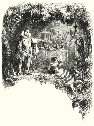 Ilustracja do baletu Le Diable boiteux, czyli Diabeł na dwóch kijach (grafika) autorstwa English School