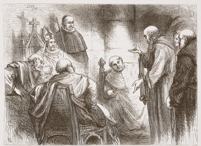 Ilustracja z Historii protestantyzmu Jamesa Aitkena Wylie (1808-1890), wyd. 1878 autorstwa English School