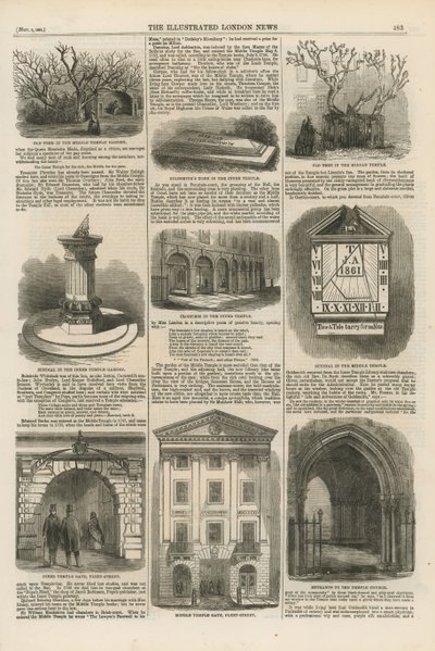 Ilustracje świątyni autorstwa English School