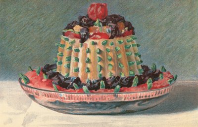 Imperial Tipsy Cake (kolorowa litografia) autorstwa English School